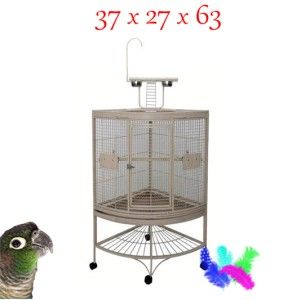  New A E Medium Corner Indoor Parrot Aviary Bird Cage Cages