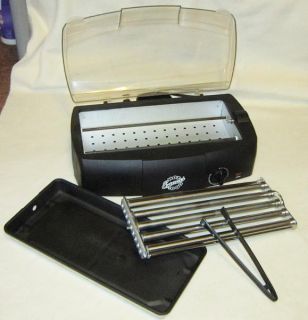  Indoor Rotary Stadium Weiner Grill Cooker w Tongs as Seen on TV