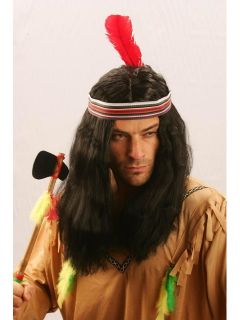 Indian Chief Western Fancy Dress Costume Party Wig PO107