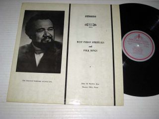 WEST INDIAN SPIRITUALS & FOLK SONGS Musical Heritage Society VG++/NM 