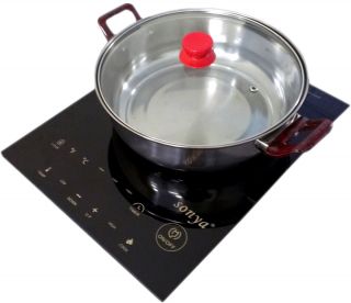  Buiid in Induction Cooktop Cooker Burner Free Pot 1300W