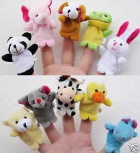 10X animal finger puppets baby toys plush toys party RPG Game for Bed