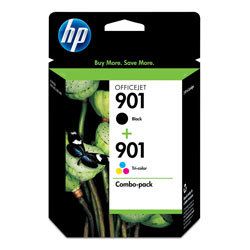 HP 901 901 Genuine Black Color Combo Ink Cartridge 884962376751