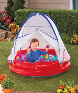 New Inflatable 42 x 42 dia Kids Canopy Ball Play Pit W 50 Playballs