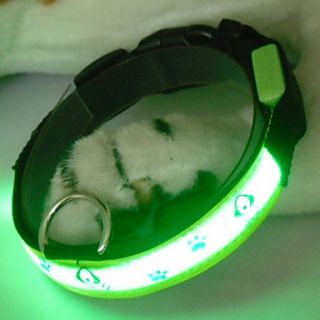 Happy Dog patroon stijl LED halsband (40 50cm, verschillende kleuren