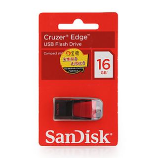 USD $ 29.99   16GB SanDisk Cruzer Edge USB Flash Drive (Black),