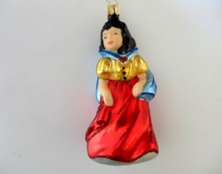 Inge Glas Snow White German Blown Glass Christmas Tree Ornament Disney