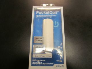 Innergie PocketCell Rechargeable Battery Pack 3000 mAh iPod iPad