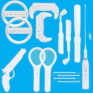 Intec 15 PC White Wii Games Sports Bundle Accessory Kit