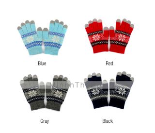 USD $ 10.52   Fashionable Snowflake Touch Screen Gloves for iPhone and