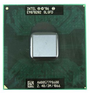 Intel Core 2 Duo P8600 2 4GHz 3M 1066 SLGFD Socket P Laptop Processor