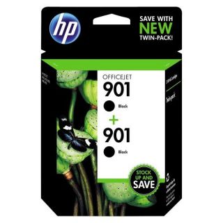 HP 901 Ink Cartridge   Black   Inkjet   200 Page   2 / Pack