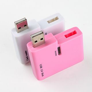 EUR € 9.56   combo USB2.0 hub + lecteur de carte (blanc et rose