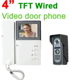 4inch Wired Video Intercom System Set Office Home video Door Phone