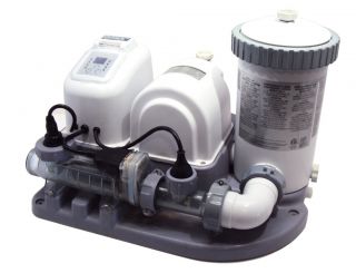 S138 Intex Krystal Clear Saltwater Pool Filter and Pump System CS8111