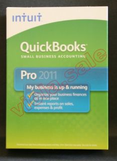 New QuickBooks Pro 2011 Full Retail Version Free SHIP