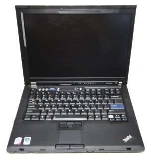  T61 Laptop Computer Intel Core 2 Duo 2 0GHz 1GB NO Hard Drive Caddy OS