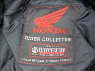 Mens Honda Racing Jacket Sz 4XL Intersport Honda Officially Licensed