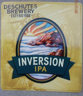 Inversion IPA Deschutes Brewery Tin Metal Beer Sign 17 5 x 16 Brand