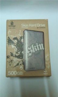 Iomega 500 GB Skin Portable External Hard drive 500GB for Pc Mac Brand