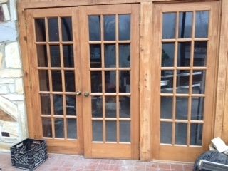 Wood Interior French Doors Two 7 6 Sections