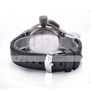 USD $ 7.59   Silicone Band Quartz Wrist Watch for Men,