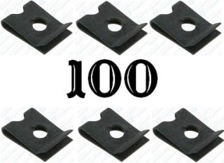 100 10 Screw Size J U Nuts Clips New