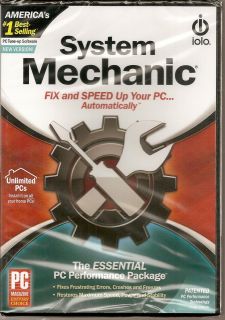 Iolo System Mechanic 2013 Unlimited PCs BRAND NEW SEALED IN NEW RETAIL