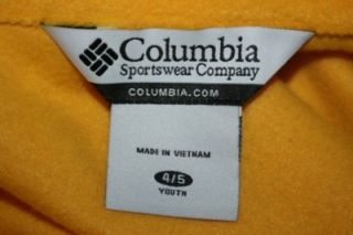 Columbia Boys Girls Jacket Iowa Hawkeyes Size 4 5 New