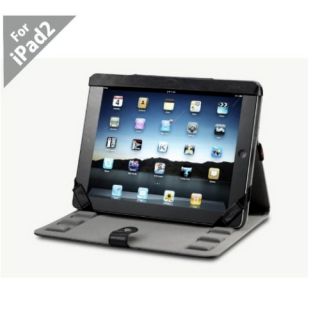 Acase Vintage Leather Stand Case for iPad 2 3G WiFi Blk