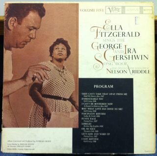 Ella Fitzgerald Gershwin Song Book LP VG MG V 4028 Bernard Buffet 1959