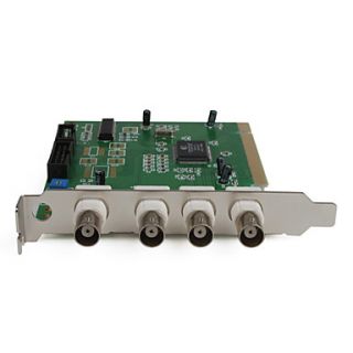 USD $ 17.29   50/60 FPS 4 CH 2 Real Time CCTV DVR Recorder Card,