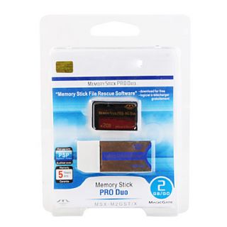 USD $ 8.69   2GB Memory Stick Pro Duo HG Memory Card and Adapter,