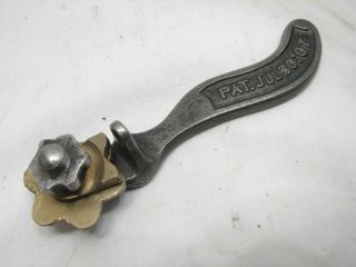 Antique Remington Brass Cast Iron Spring Winder Wrench Boston Machine