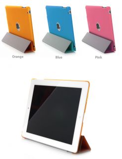 TRIDEA New iPad 2 SF Coating Case Compatible with Smart Cover Blue
