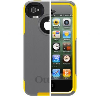 Otter Box iPhone 4 4S Commuter Yellow Grey ATT Verizon Sprint