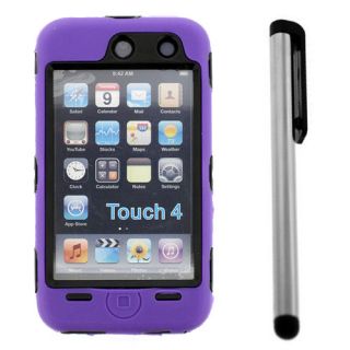 Deluxe 3Piece Hard Case Cover Skin for iPod Touch 4 4G 4th Gen