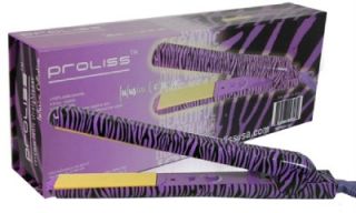  Purple Zebra Ceramic Ionic Straightener Hair Stylist Iron Salon