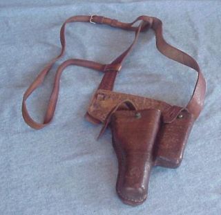 Vintage Shoulder Holster with Ammo Pouch F Coleby Ipswich