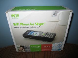 Up for sale is a USED LIKE NEW IPEVO S0 20 WiFi SKYPE PHONE
