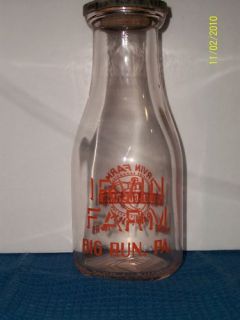 Irvin Farm Raw Milk Bottle w Lid
