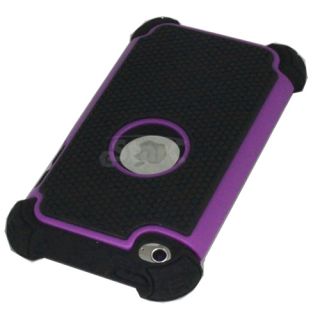  & Black Executive Hybrid Armor Case for iPod Touch 4th Generation 4G