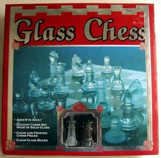Glass Chess Set Very Nice