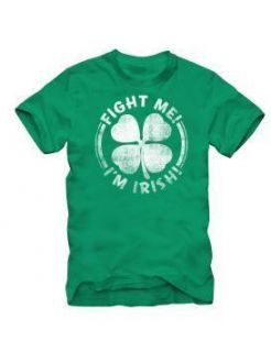 Irish Shamrock Shirt Fight Me IM Irish Size L