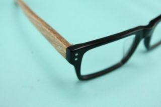 SAGAWA Fujii Real Wood Temple Eyeglass 8282 Woody Brown Japanese Frame