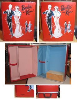Barbie Ken Red Vinyl Trunk Case Enchanted Evening