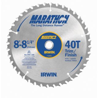 Irwin 14053 8 1 4 40T Marathon Miter Table Saw Blade