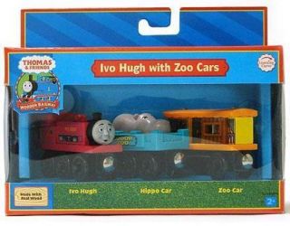 Ivo Hugh with Zoo Cars 3pk Thomas Wooden Railway Tank Train Engine X