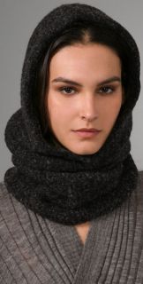 Alexander Wang Knitted Wool Neck Wrap with Hood