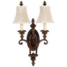 edwardian collection 24 high two light wall sconce